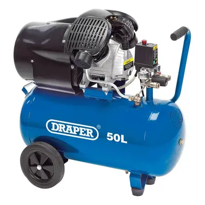 Draper 29355 Direct Drive V-Twin Oiled Air Compressor 50L 2.2Kw each