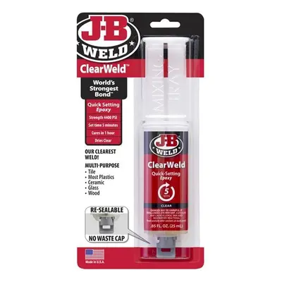 J-B Weld Clearweld™ Epoxy Syringe 25Ml 50112UK