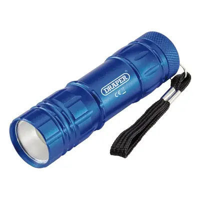 Draper 90103 Cob Led Aluminium Hand Torch 3 X Aaa Batteries Supplied each