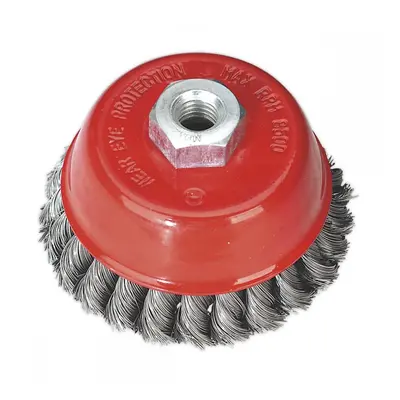 Sealey TKCB100 Twist Knot Wire Cup Brush Ø100Mm M14 X 2Mm