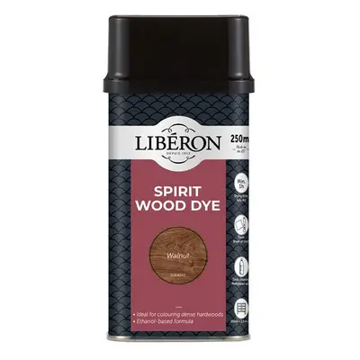 Liberon 126785 Spirit Wood Dye Walnut 250Ml