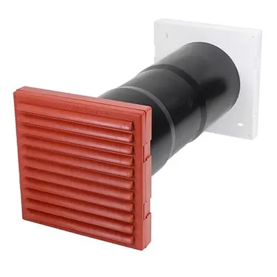 Timloc LOCACV7TE Aerocore Through-Wall Vent Set With Baffle - Terracotta - Acv7Te 127 X 350 Bag 