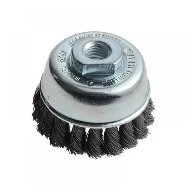 Lessmann 482.117 Knot Cup Brush 65Mm M14X2.0 0.35 Steel Wire