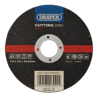 Draper 94781 Flat Stone Cutting Disc 115 X 2.5 X 22.23Mm each 1