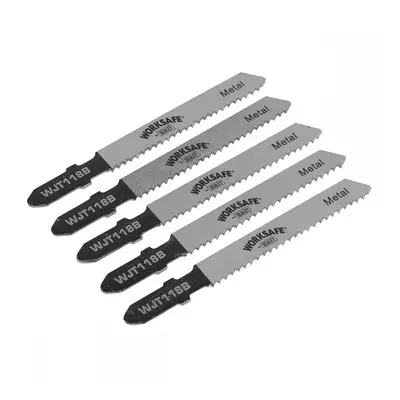 Sealey WJT118B Jigsaw Blade Metal 55Mm 12Tpi - Pack Of 5