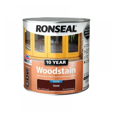 Ronseal 38681 10 Year Woodstain Teak 750Ml