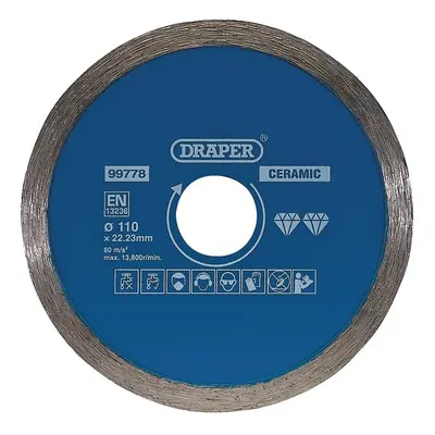 Draper 99778 Continuous Diamond Blade 110Mm each 1