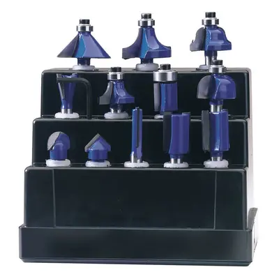 Draper 72892 Tct Router Bit Set 1/4in (12 Piece) per set