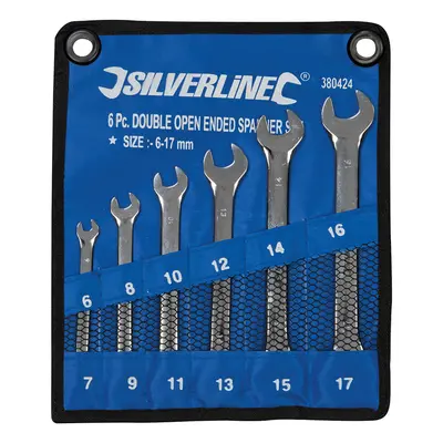 Silverline 380424 Open-Ended Spanner Set 6Pce 6 - 17Mm Each 1