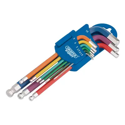 Draper Expert 66132 Metric Coloured Hex. And Ball End Key Set (9 Piece) per set