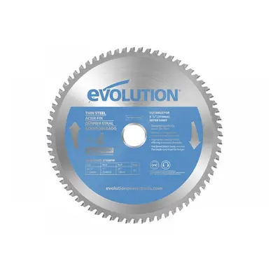 Evolution T210TCT-68MS Thin Steel Cutting Mitre Saw Blade 210 X 25.4Mm X 68T