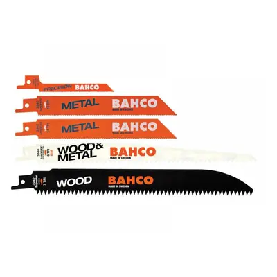 Bahco 3940-MIX-SET-5P Sabre Saw Blade Set 5 Piece