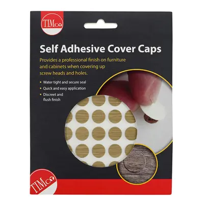 Timco COVEROO13 Self-Adhesive Cover Caps - Odessa Oak 13Mm Pack 112