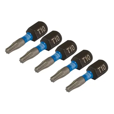 Draper Expert 05491 Tx-Star® Impact Screwdriver Bits T10 X 25Mm 1/4in Hex (Pack Of 5) 1