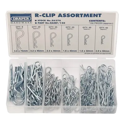 Draper 56376 R-Clip Assortment (150 Piece) per assrt.