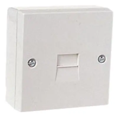 Dencon 7201 Telephone Socket 1 Way White