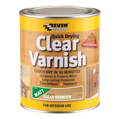 Everbuild Clear Varnish Matt 750Ml