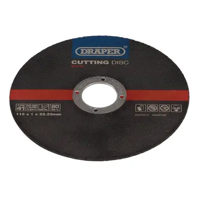 Draper 94772 Metal Cutting Discs 115 X 1 X 22.23Mm (Pack Of 100) each 1