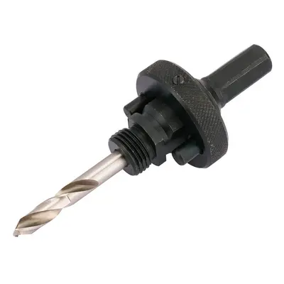 Draper 56402 Quick Release Hex. Shank Holesaw Arbor With Hss Pilot Drill For Holesaws 32 - 210Mm