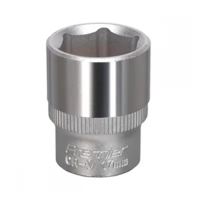 Sealey S3817 Walldrive® Socket 17Mm 3/8inSq Drive