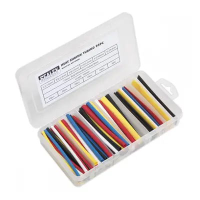 Sealey HST100MC Heat Shrink Tubing Assortment 95Pc 100Mm Mixed Colours