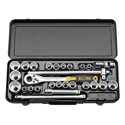 Elora 50650 Metric And Imperial Socket Set 1/2in Sq. Dr. (28 Piece) per set