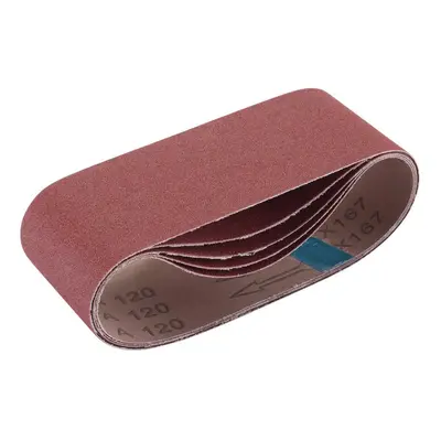 Draper 09235 Cloth Sanding Belt 75 X 457Mm 120 Grit (Pack Of 5) each 1