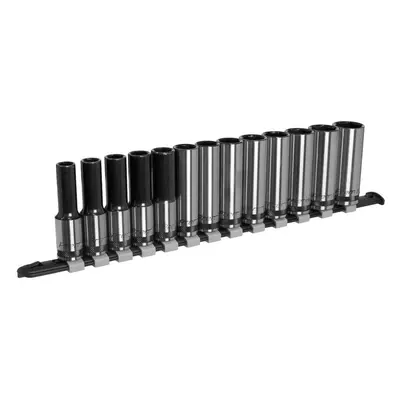 Sealey AK7995 Socket Set Deep 13Pc 1/2inSq Drive Metric - Black Series