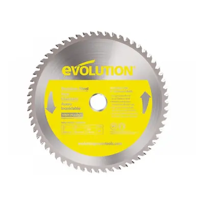 Evolution EVOBLADE230SS Stainless Steel Cutting Circular Saw Blade 230 X 25.4Mm X 60T