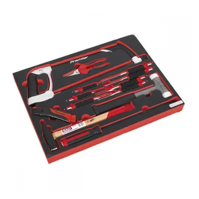 Sealey TBTP06EU Tool Tray With Hacksaw Hammers & Punches 13Pc