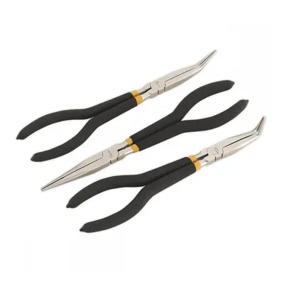 Sealey AK930 Needle Nose Pliers Set 3Pc 280Mm Ni-Fe Finish