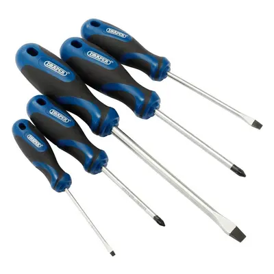 Draper 09783 Soft Grip Screwdriver Set 3 X Plain Slot 2 X Pz Type (5 Piece) per set