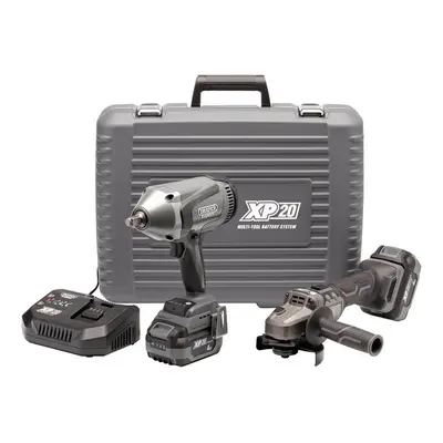 Draper Expert 24047 Xp20 20V Cordless Grinder And 1/2in Impact Wrench Kit each