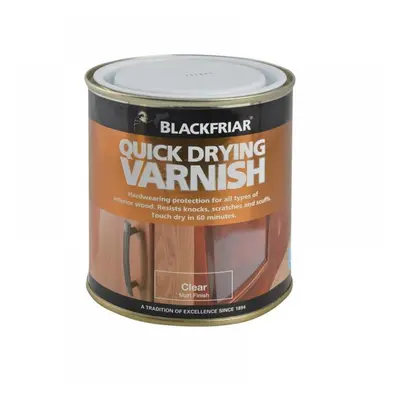 Blackfriar BF0270003F1 Quick Drying Duratough Interior Varnish Clear Matt 250Ml