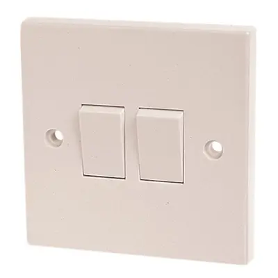 Dencon 4403NB Light Switch 2-Gang 2-Way 10A