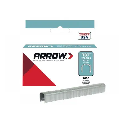 Arrow A378 T37 Staples 12Mm (1/2In) (Box 1000)