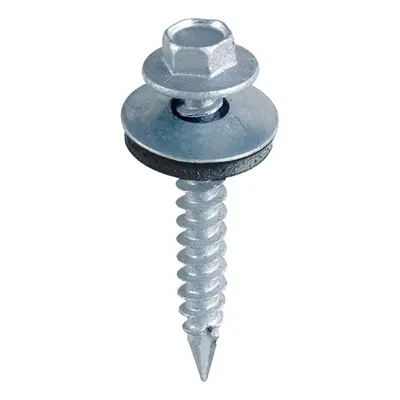 Timco ZDS100W16 Slash Point Screws - Hex - For Timber - Zinc - With Epdm Washer 6.3 X 100 Bag 10