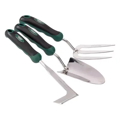 Draper 27436 Stainless Steel Heavy Duty Soft Grip Fork Trowel And Weeder Set (3 Piece) per set