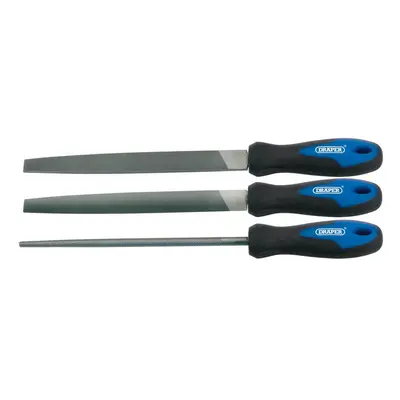 Draper 44963 Soft Grip Engineerfts File Set 200Mm (3 Piece) per set