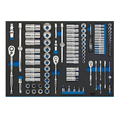 Draper Expert 63539 Socket Set In Full Plus Drawer Eva Insert Tray 1/4in 3/8in & 1/2in (96 Piece