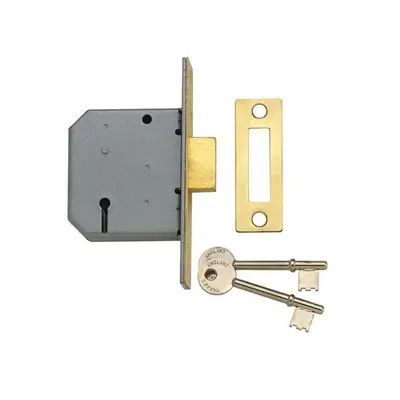 Yale Locks 650322105025 Pm322 3 Lever Mortice Deadlock Polished Brass 65Mm 2.5In