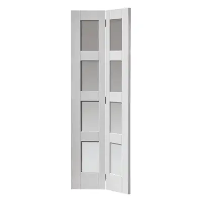 JB Kind Cayman White Glazed Internal Bi-Fold Door 35 X 1981 X 762