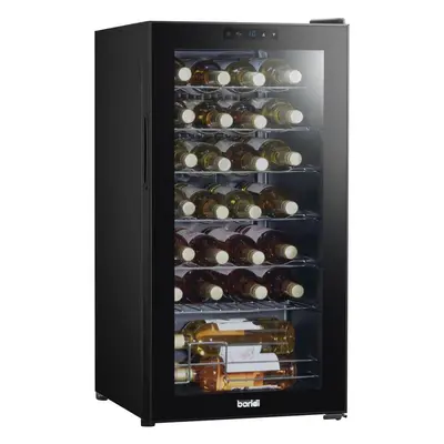 Sealey DH10 Baridi 28 Bottle Wine Fridge With Digital Touchscreen Controls & Led Light Black - D