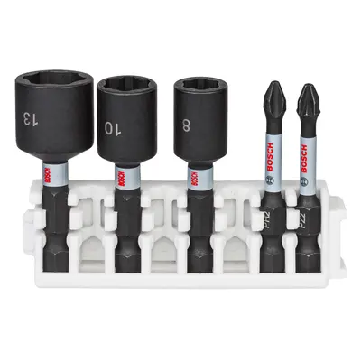 Bosch 2608522350 Impact Control Screwdriver And Nutsetter Set (5 Piece)