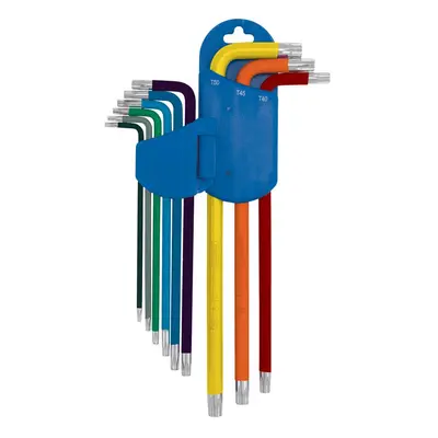 Draper Expert 04926 Tx-Star® Metric Extra-Long Arm Key Set Colour Coded (9 Piece) 1