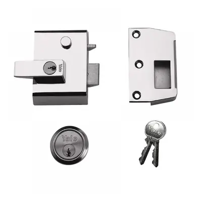 Yale Locks 630002205402 P2 Double Locking Nightlatch 40Mm Backset Dmg/Pb Finish Visi