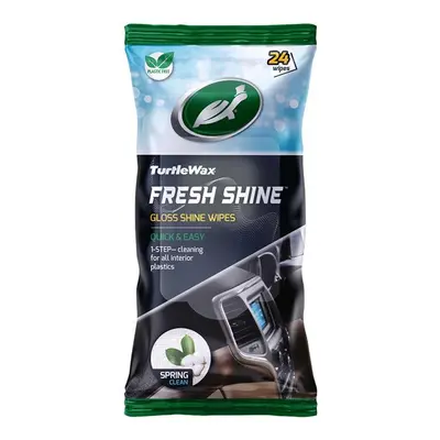 Turtle Wax 54071 Fresh Shine Gloss Wipes Spring Fresh (Pack Of 24)