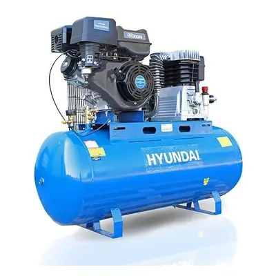 Hyundai 200L Litre Air Compressor 29Cfm/145Psi Twin Cylinder Belt Drive 14Hp | Hy140200Pes