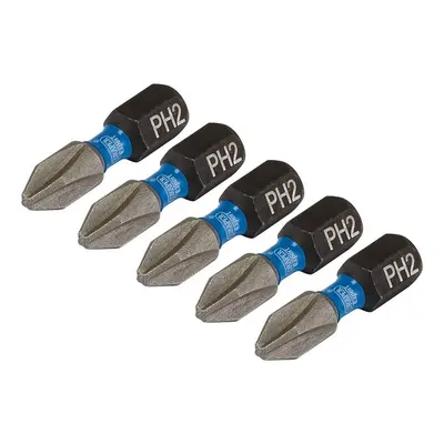 Draper Expert 04935 Cross Slot/Ph Type Impact Screwdriver Bits No.2 X 25Mm 1/4in Hex (Pack Of 5)