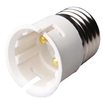 Dencon 1944NB E27 To B22 Adaptor White